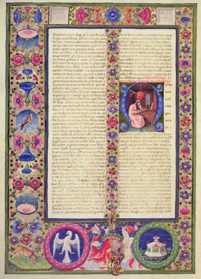 Opening of the Prologue of Ecclesiasticus, from the Borso d