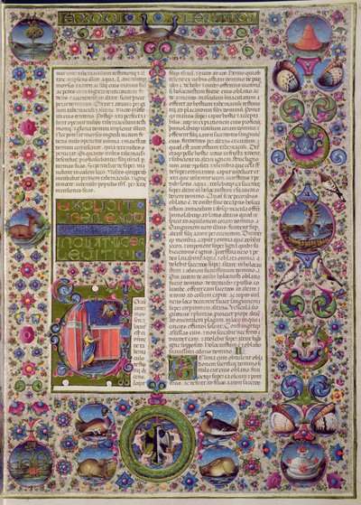 Opening words of Leviticus, from the Borso d