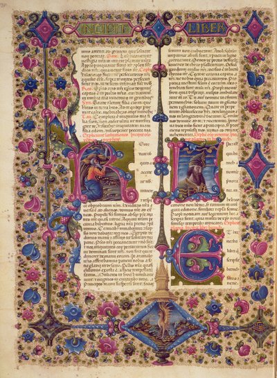 Opening to the Book of the Prophet Baruch, from the Borso d