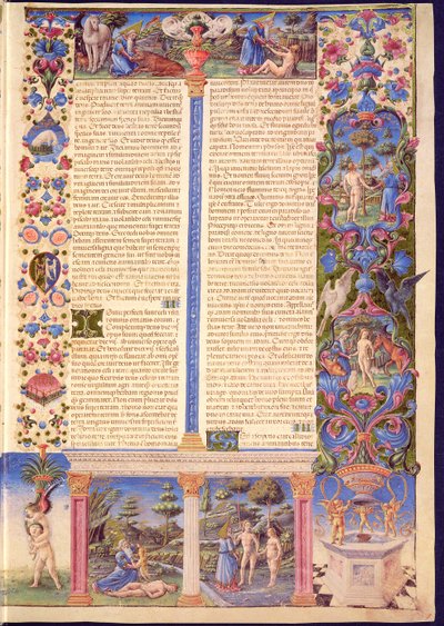 Genesis. Creation of Adam and Eve, from the Borso d