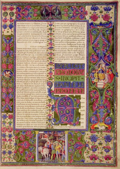 Opening to the Book of the Prophet Daniel, from the Borso d