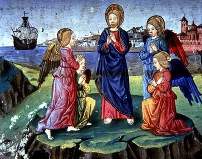 Christ is Protected by a Circle of Angels by Italian School