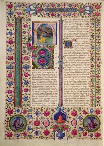 Opening of the Book of the Prophet Hosea, from the Borso d