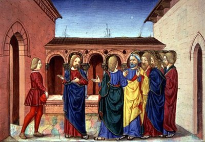 Christ Announces that the Illness of Lazarus is Not Fatal by Italian School