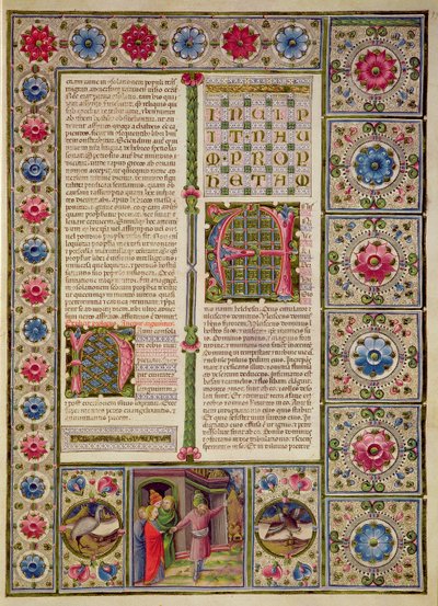 Opening to the Book of the Prophet Naum, from the Borso d