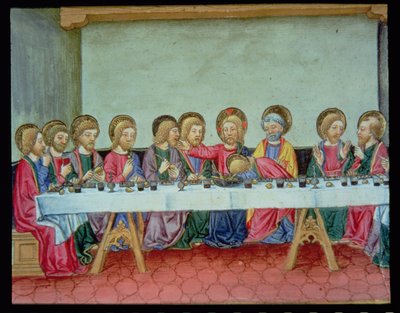 During the Last Supper Christ Announces That One of the Apostles Will Betray Him by Italian School