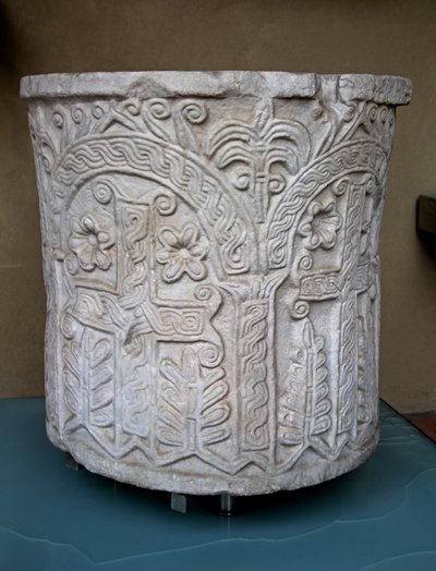 Font, originally from the church of St Agatha in Quirinale by Italian School