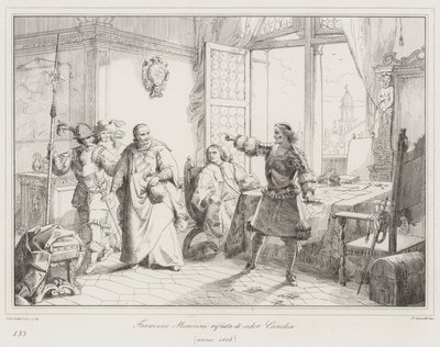 Francesco Morosini Refuses to Surrender Candia by Italian School