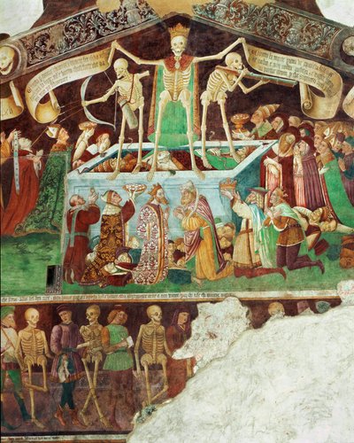 Frescos on the Outside of the Oratorium Dei Disciplini in Clusone near Bergamo by Italian School