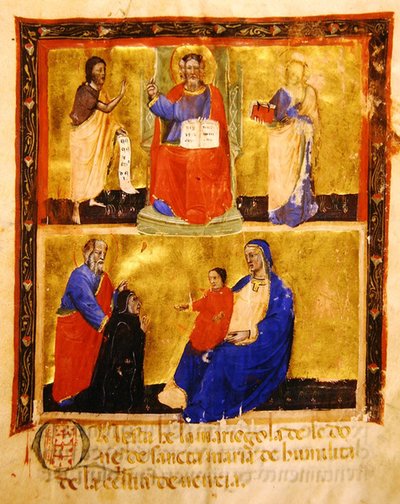 Frontispiece, from a Mariegola of the Lay Guild of the Confraternity of the Madonna dell
