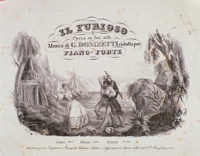 Frontispiece of the musical score of 