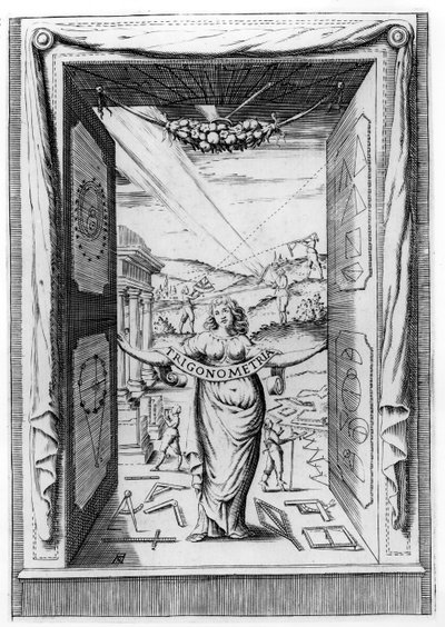 Frontispiece to Trigonometria by Bonaventura Cavalieri, 1643 by Italian School