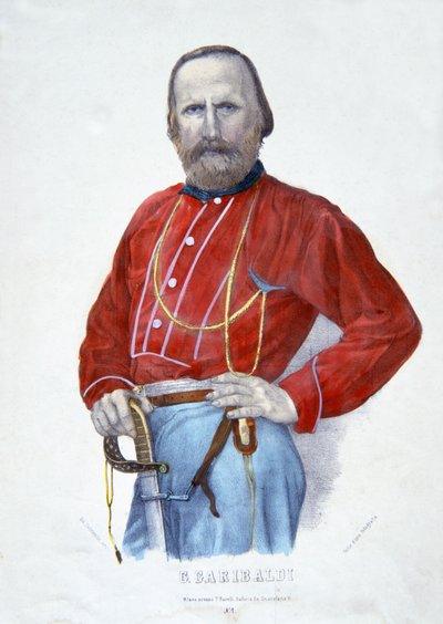 Garibaldi, illustration from The History of Italy by Italian School
