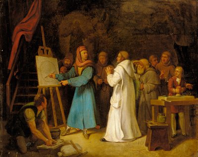 Giotto Demonstrating the Art of Drawing in His Studio by Italian School