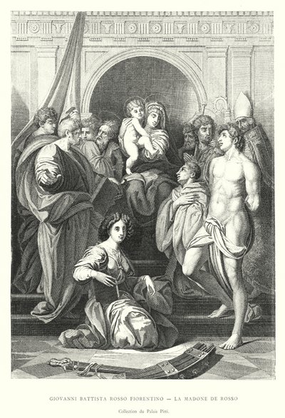 Giovanni Battista Rosso Fiorentino, The Madonna of Rosso, Collection of the Pitti Palace by Italian School