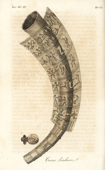 Golden Horn of Gallehus, Drinking Horn or Tunderense by Italian School