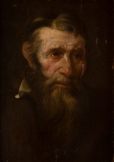 Head Sketch of a Man by Italian School