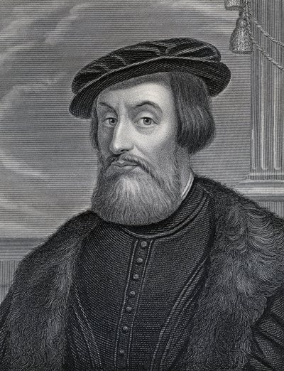 Hernan Cortes, engraved by William Holl by Italian School