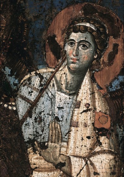 Icon of the Virgin of Clemence or Madonna Theotokos (detail) by Italian School