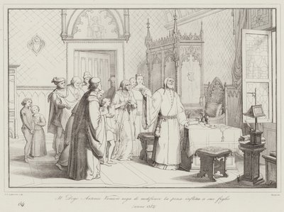 The Doge Antonio Veniero Refuses to Modify the Sentence Imposed on His Son by Italian School