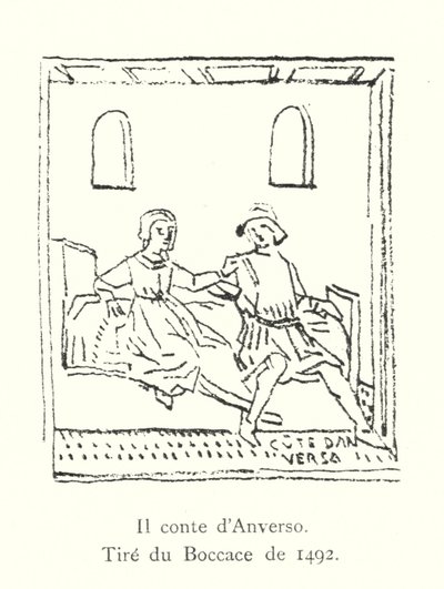 The Count of Antwerp, From the Boccaccio of 1492 (engraving) by Italian School