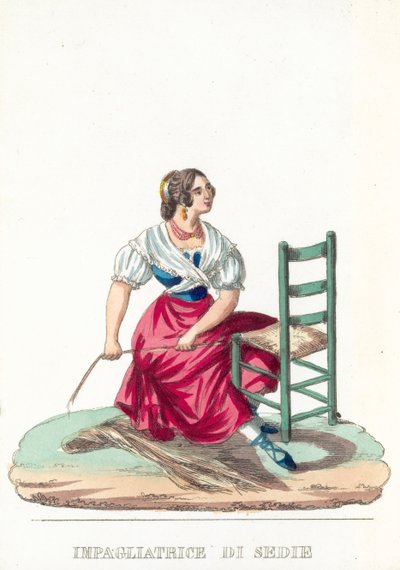 Chair Weaver by Italian School