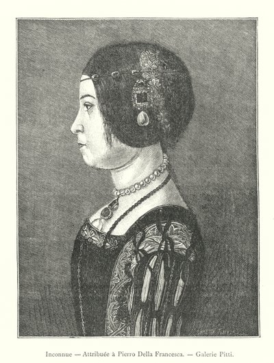 Unknown, Attributed to Pierro Della Francesca, Galerie Pitti (engraving) by Italian School