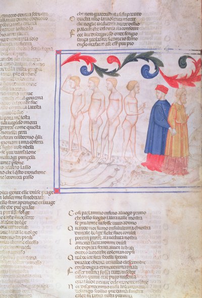 Geri del Bello in the Circle of the Falsifiers, from The Divine Comedy by Italian School