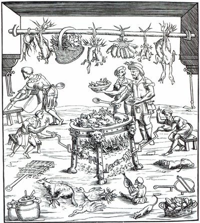 Interior of an Italian Kitchen, after Woodcut in Banchetti Compositioni di Vivende by Christoforo di Messisburgo, Published 1549 by Italian School