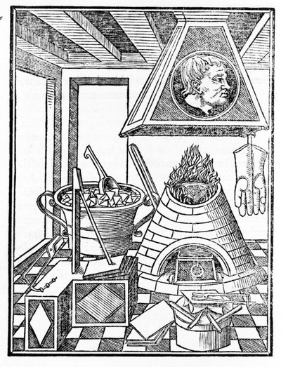 Interior View of a Metallurgy Workshop by Italian School