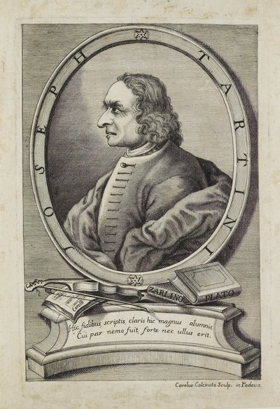Joseph Tartini, Engraved by Carlo Calcinotto, c.1763 by Italian School