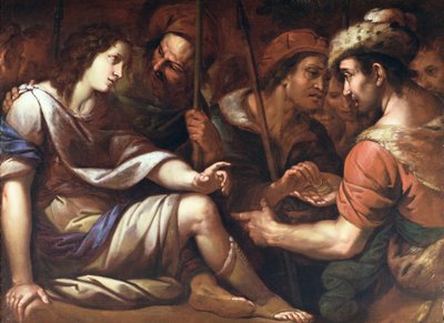 Joseph sold by his brethren by Italian School