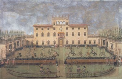 Joust at the Imperial Villa of Poggio a Caiano by Italian School