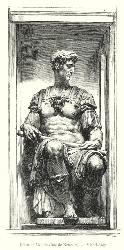 Julien de Medicis, Duke of Nemours (engraving) by Italian School