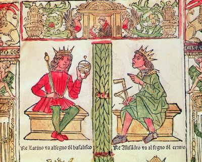 King Latinus and King Alexander, from The Book of Fate by Lorenzo Spirito Gualtieri by Italian School