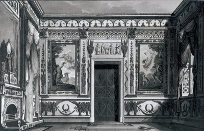 Large Grecian salon, from Architectural Decorations by Gaetano Landi, 1810 by Italian School