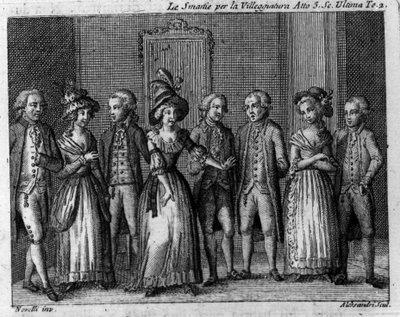 Last scene of Act III of the comic piece 