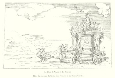 The Chariot of Venus and the Loves, Marriage Celebrations of Grand Duke Francis and Bianca Capello by Italian School