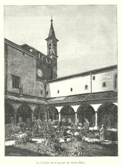 The Cloister of the Convent of Saint-Marc by Italian School