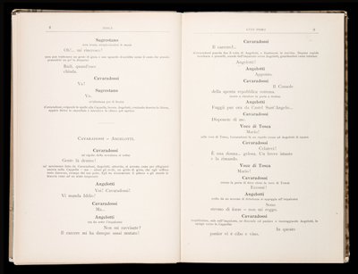 Libretto della Tosca by Giacomo Puccini, Edition Ricordi, Italy by Italian School