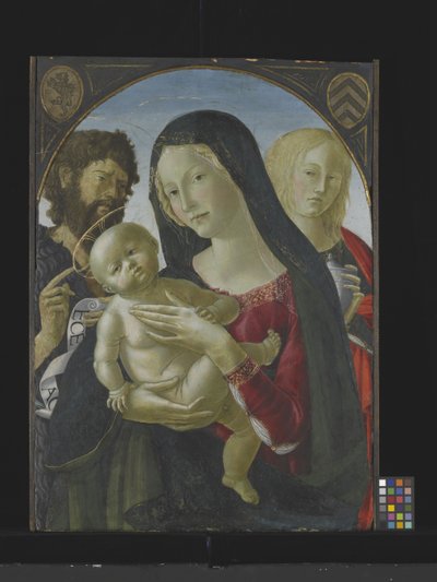 Madonna And Child With St. John The Baptist And St. Mary Magdalene by Italian School