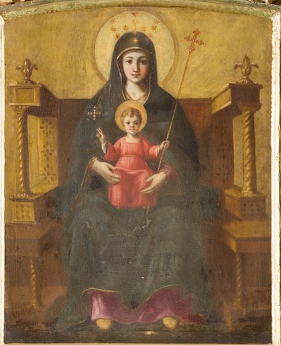 Madonna Enthroned with Child by Italian School