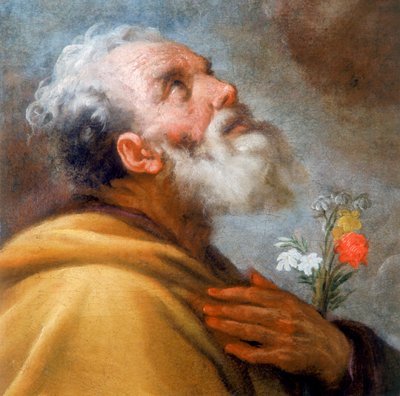 Madonna and Child with Saints Joseph and Gregory the Great and the Souls of Purgatory (Detail) by Italian School