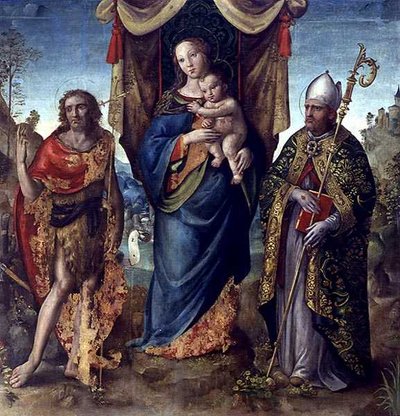 Madonna and Child with saints by Italian School