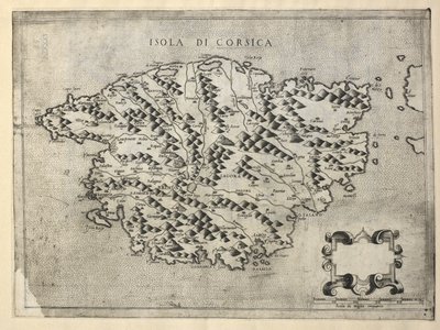 Map of Corsica, Isola di Corsica by Italian School