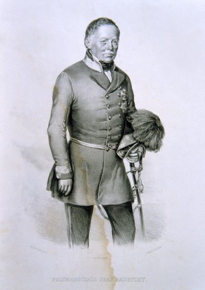 Maresciallo Radetzky Graff, illustration from The History of Italy by Italian School