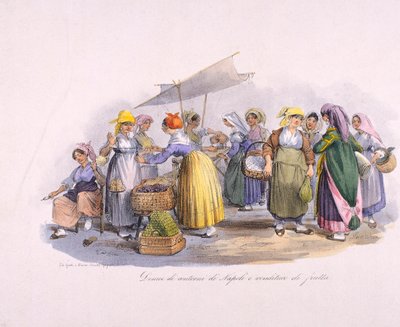 Market Scene in Naples by Italian School