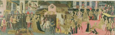 Marriage Ceremony on Cassone Panel, Florentine School, c.1430 by Italian School