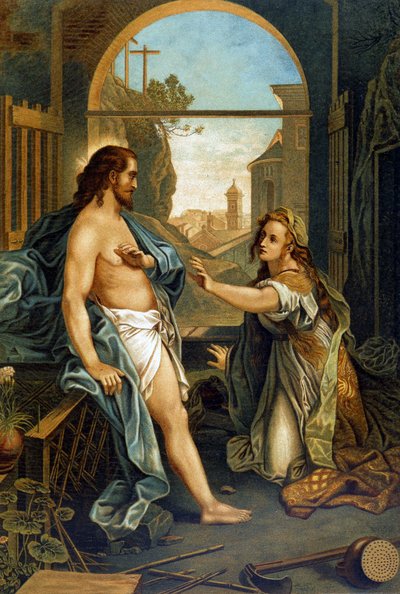 Mary Magdalene assistant to the Passion of Christ in 