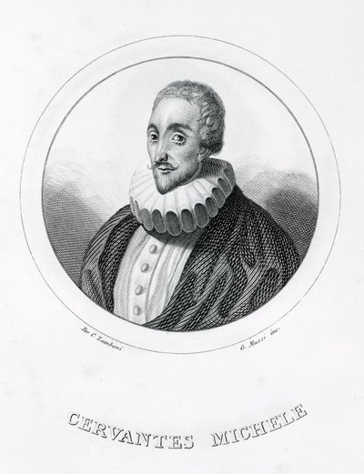 Miguel de Cervantes, Spanish writer (1547 - 1616) by Italian School